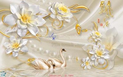 File in trần File hoa trang sức TS697 (bản gốc) hoa văn