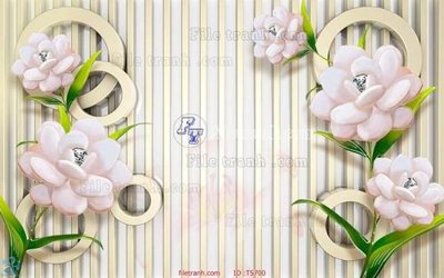 File gốc File hoa trang sức TS700 (in lụa) tranh thuận buồm