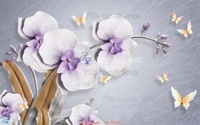 File gốc File hoa trang sức TS714 (trang trí) phòng ngủ