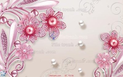 File in trần File hoa trang sức TS736 (bản gốc) phong cảnh