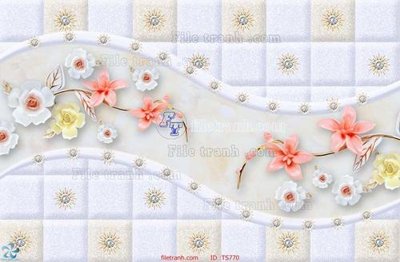 File tranh File hoa trang sức TS770 (gốc) in film