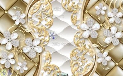 Ảnh gốc File hoa trang sức TS832 (nét căng) in mica