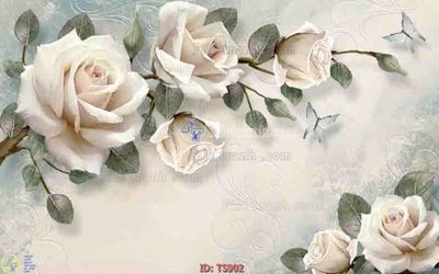 File tranh File hoa trang sức TS902 (bản gốc) in lụa 5D