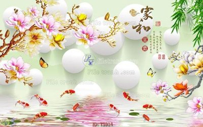 Tải file File hoa trang sức TS914 (gốc) làm tranh trang trí