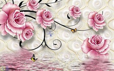 Tải file File hoa trang sức TS952 (PSD) cho in tranh 3D