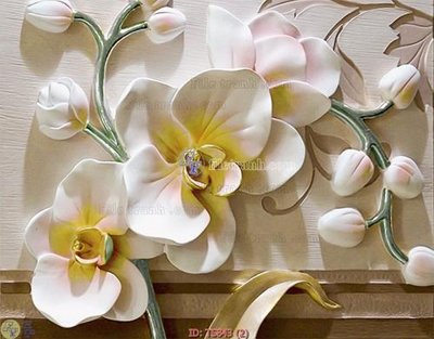 File tranh in trần 3D File hoa trang sức TS985 (ảnh gốc)