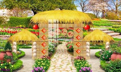 File tranh in trần file in baner tết 2024 phông tiểu cảnh tết TTC66 (ảnh gốc siêu nét)