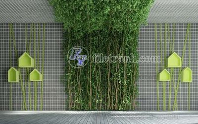 File tranh gốc in trần nhà File tranh gốc tranh tường hoa thủy mặc trung quốc TTQ109 3D