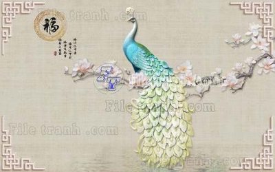 File in mica File tranh gốc tranh tường hoa thủy mặc trung quốc TTQ123 (ảnh gốc) đẹp