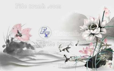 Mua file gốc File tranh gốc tranh tường hoa thủy mặc trung quốc TTQ130 (chất lượng) tại Filetranh.com