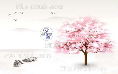 File ảnh gốc File tranh gốc tranh tường hoa thủy mặc trung quốc TTQ16 (chuyên in mica)