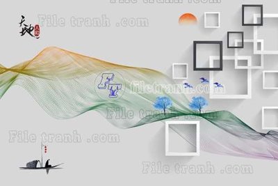 Tải file gốc File tranh gốc tranh tường hoa thủy mặc trung quốc TTQ171 (in khổ lớn) không mờ