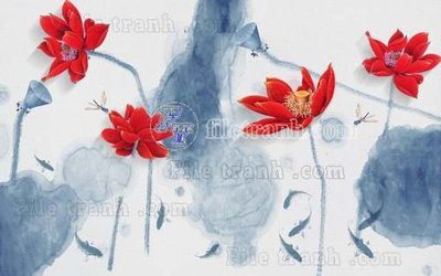 File gốc File tranh gốc tranh tường hoa thủy mặc trung quốc TTQ19 (ảnh chi tiết) để in lụa