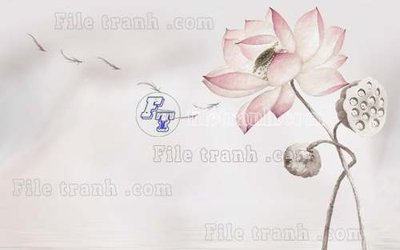 File in trần File tranh gốc tranh tường hoa thủy mặc trung quốc TTQ192 (bản gốc) đại dương