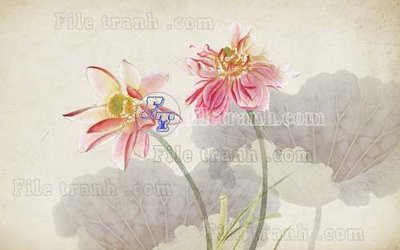 Download file gốc File tranh gốc tranh tường hoa thủy mặc trung quốc TTQ25 (in lụa) tranh 3D