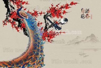 Tải về file gốc File tranh gốc tranh tường hoa thủy mặc trung quốc TTQ260 (dùng cho in quảng cáo)