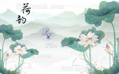 File in trần File tranh gốc tranh tường hoa thủy mặc trung quốc TTQ275 (bản gốc) 5D