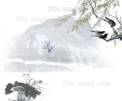 Tải file File tranh gốc tranh tường hoa thủy mặc trung quốc TTQ293 (gốc) chủ đề tâm linh