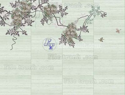 File gốc File tranh gốc tranh tường hoa thủy mặc trung quốc TTQ304 (phiên bản chuẩn) để in ấn
