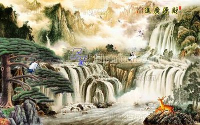 File in ấn File tranh gốc tranh tường hoa thủy mặc trung quốc TTQ315 (bản gốc) cao cấp