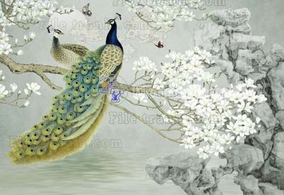 Tải file File tranh gốc tranh tường hoa thủy mặc trung quốc TTQ316 (gốc) làm file thiết kế