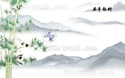 Tải file gốc File tranh gốc tranh tường hoa thủy mặc trung quốc TTQ36 (in khổ lớn) không mờ