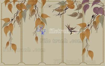 Tải file gốc File tranh gốc tranh tường hoa thủy mặc trung quốc TTQ442 dùng cho in ấn