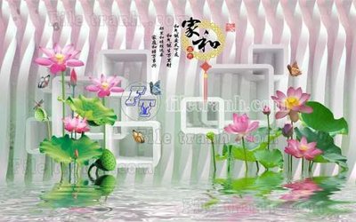 Chi tiết file ảnh File tranh gốc tranh tường hoa thủy mặc trung quốc TTQ460 sắc nét