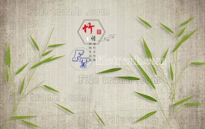 File gốc File tranh gốc tranh tường hoa thủy mặc trung quốc TTQ466 (in tráng gương) ốp tường