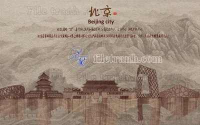 Download file File tranh gốc tranh tường hoa thủy mặc trung quốc TTQ486 (chuẩn in) chất lượng cao