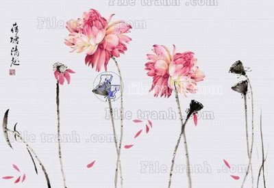 Tải file tranh File tranh gốc tranh tường hoa thủy mặc trung quốc TTQ510 (ảnh gốc) ngay