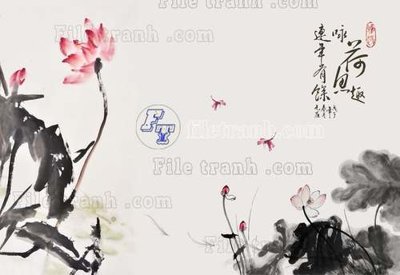 File tranh File tranh gốc tranh tường hoa thủy mặc trung quốc TTQ535 (ảnh gốc) cho in ấn kỹ thuật số