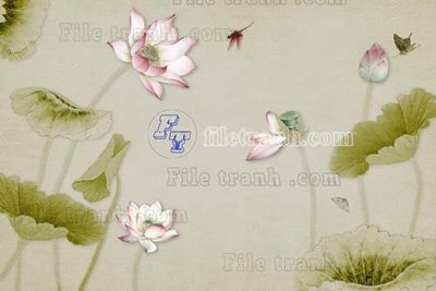 File tranh File tranh gốc tranh tường hoa thủy mặc trung quốc TTQ542 (gốc) chủ đề động vật