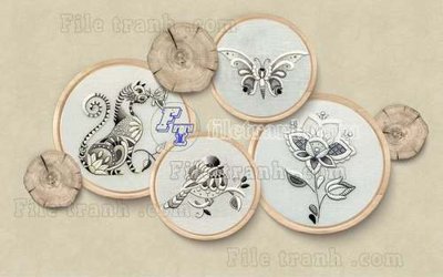 Mua file tranh gốc File tranh gốc tranh tường hoa thủy mặc trung quốc TTQ548 tại Filetranh.com