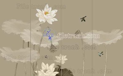 File tranh File tranh gốc tranh tường hoa thủy mặc trung quốc TTQ561 (ảnh gốc) sắc nét hoàn hảo