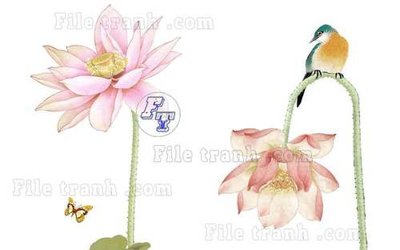 File gốc File tranh gốc tranh tường hoa thủy mặc trung quốc TTQ60 (AI/EPS) cho in ấn