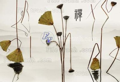 File in ấn File tranh gốc tranh tường hoa thủy mặc trung quốc TTQ605 (bản gốc) chất lượng cao