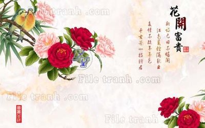 Tải file gốc in lụa File tranh gốc tranh tường hoa thủy mặc trung quốc TTQ70 siêu nét