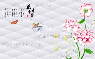 File tranh File tranh gốc tranh tường hoa thủy mặc trung quốc TTQ75 (ảnh gốc) in trần 3D