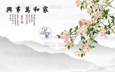 Tải file File tranh gốc tranh tường hoa thủy mặc trung quốc TTQ84 (gốc) in nhanh