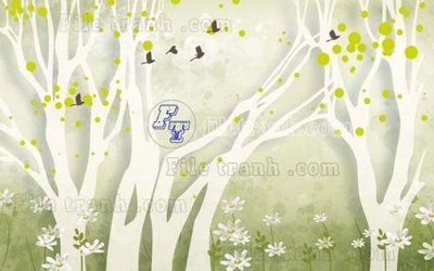 Download file gốc File tranh gốc tranh tường hoa thủy mặc trung quốc TTQ95 (dùng cho in ấn)