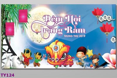 File tranh File banner trung thu TY124 (bản gốc) treo tường