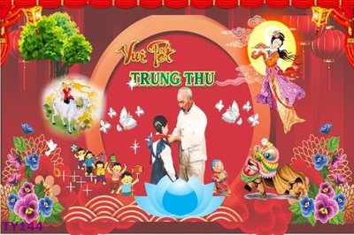 File gốc File banner trung thu TY144 (in tráng gương) nghệ thuật