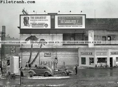 Ảnh gốc Tankar Gas_ 1937 (độ nét cao) in tráng gương