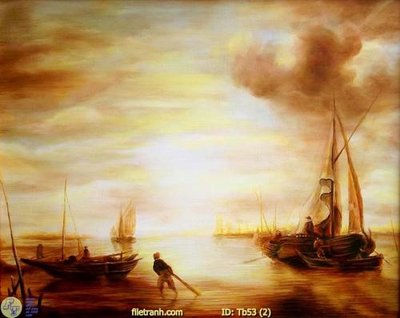 File tranh File thuận buồm xuôi gió TB53 (gốc) phong cách tối giản