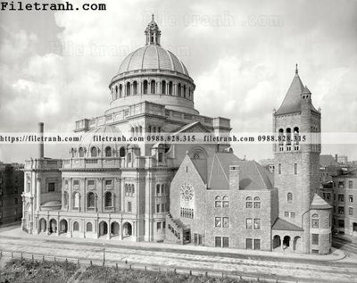 File gốc The Mother Church_ 1907 (in tráng gương) nghệ thuật