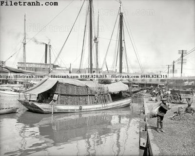 File gốc The Old Basin_ 1906 (in tráng gương) ốp tường