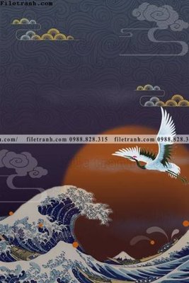 File gốc Tranh hac trung quoc 101 (in lụa) họa tiết 3D