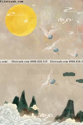 Tệp tin gốc Tranh hac trung quoc 106 (dùng cho in ấn) chuyên nghiệp