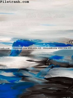 File in trần Tranh mau nuoc truu tuong ve tay 209 (bản gốc 3D) sống động